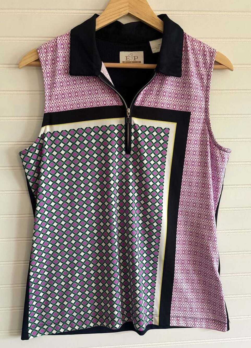 EP Pro Tour Tech Sleeveless Golf Polo Shirt Size M